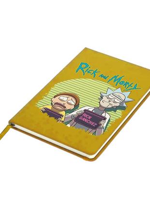 Блокнот а5 рик и морти (rick and morty) желтый (92288-1238-sy)5 фото