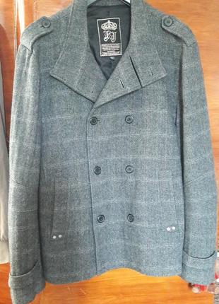 Пальто укороченое в клітку