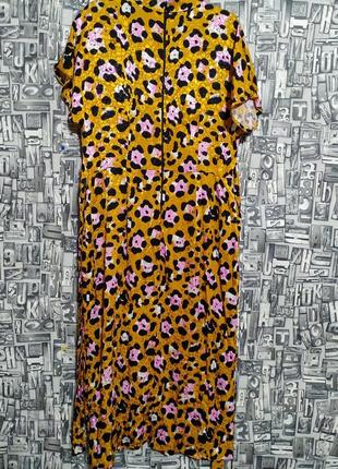Новое натуральное леопардовое платье от river island.7 фото
