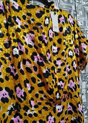 Новое натуральное леопардовое платье от river island.5 фото