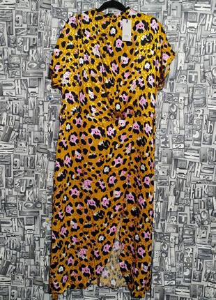 Новое натуральное леопардовое платье от river island.3 фото