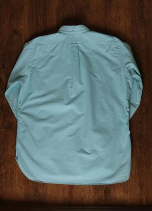 Мужская рубашка ralph lauren classic fit aegean blue shirt9 фото