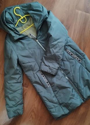 ❇️ демісезонна легенька подовжена курточка, розмір 38 (10-12 років)