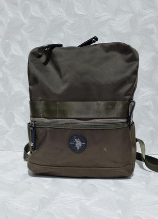 Оливковий рюкзак u.s. polo assn, оригінал
