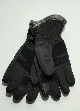 Зимові рукавиці, лижні рукавиці, рукавиці утеплені хутром2 фото