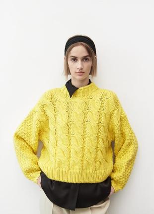 Вязаний светр, джемпер zara, колекція 2022 року, розмір l