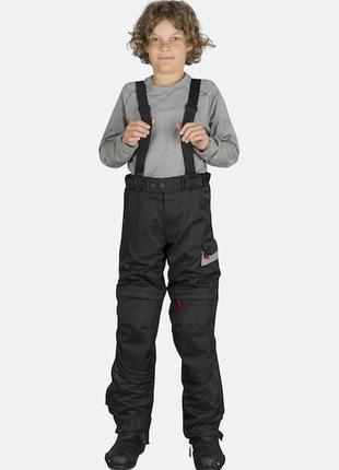 Мотоштаны мото штаны штаны для мотокросса с подтяжками защитой booster seagull youth trousers black