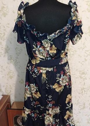 Платье 👗 батал принт 🌺🌺🌺 2