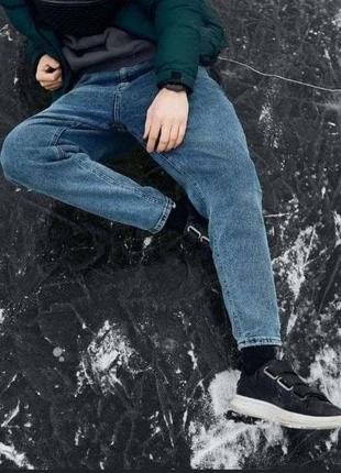 Мужские тёмно-синие джинсы чоловічі темно-сині джинси2 фото