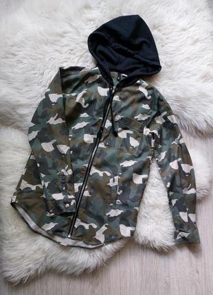 💛🍁🤎 трендова сорочка камуфляж принт