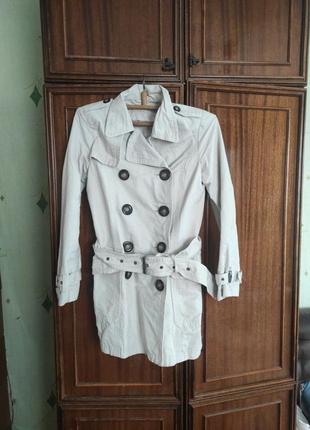 Трендовий осінній тренч плащ пальто papaya