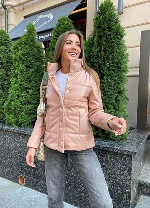 Жіноча куртка еко шкіра