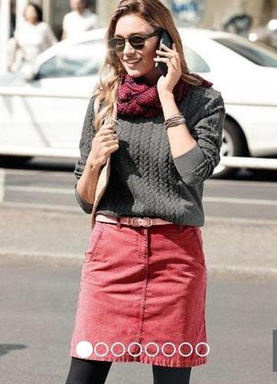 Фирменная вельветовая юбка от tcm tchibo.германия.оригинал!