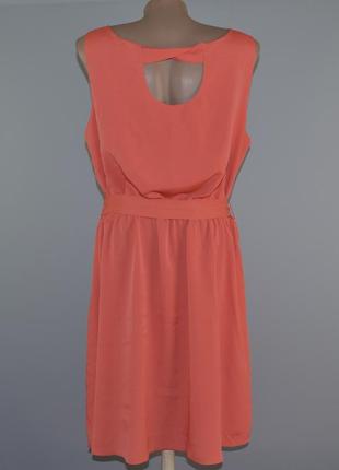 Классное, коралловое платье от фирмы gap (xl)3 фото