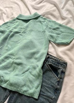 Светр кофта блуза з коміром сорочка кардиган пуловер джемпер6 фото