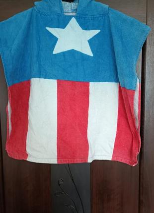 Полотенце с капюшоном ovs marvel capitan america1 фото