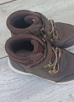 Clarks gore-tex active air детские кожаные ботинки коричневого цвета оригинал  26 26.5 размер3 фото