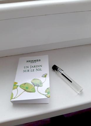 Hermes un jardin sur le nil💥оригинал миниатюра пробник mini 5 мл книжка игла7 фото