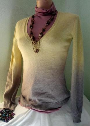Теплый ангоровый пуловер,джемпер с градиентом,44-48разм.,италия patrizia pepe.1 фото