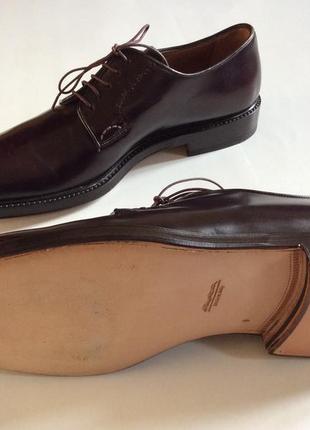 Мужские новые туфли итальянского бренда  santoni оригинал р 43-442 фото