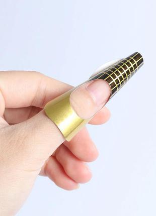 Золоті форми для нарощування нігтів "canni" (поштучно)