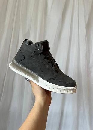 Кроссовки мужские черные на осень kulada black