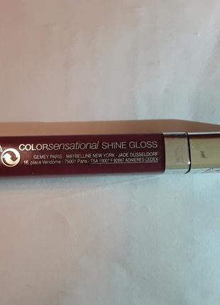 Блеск для губ maybelline color sensational shine gloss 360 stellar berry4 фото