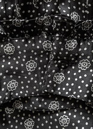 Блуза сатинова з принтом вільного крою topshop4 фото
