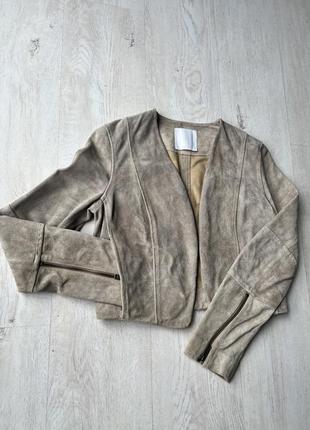 Замшевая куртка курточка накидка болеро пиджак косуха куртка болеро3 фото