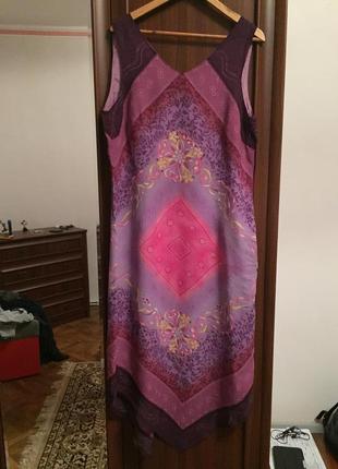 Sale оригинальное летнее длинное платье-сарафан с прикольным рисунком1 фото