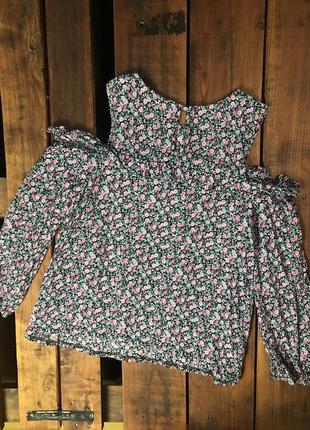 Жіноча блуза у квітковий принт dorothy perkins (дороти перкинс хлрр ідеал оригінал різнокольорова)2 фото