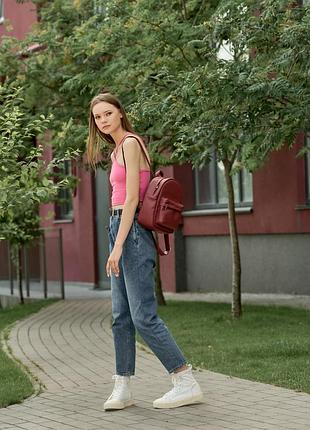 Жіночий рюкзак sambag brix бордо6 фото