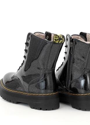 Черевики dr. martens jadon fur patent galaxy ботинки4 фото