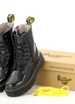 Черевики dr. martens jadon fur patent galaxy ботинки5 фото