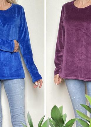 M-l-xl велюровая натуральная теплая домашняя кофта хлопок бавовна