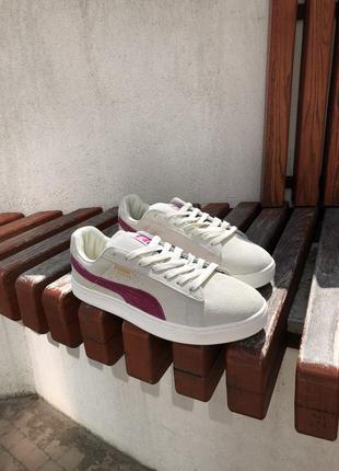 Кросівки puma suede grey/violet8 фото