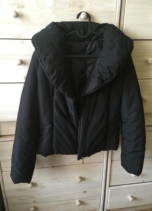 Короткая чёрная куртка италия 10-122 фото