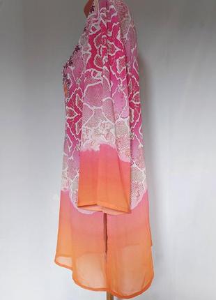Пляжное платье с декором бисера и паеток pia rossini(размер 36-38)7 фото