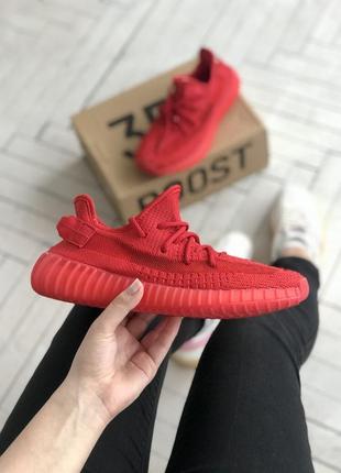 Жіночі кросівки  adidas yeezy boost 350 v2 red женские кроссовки адидас