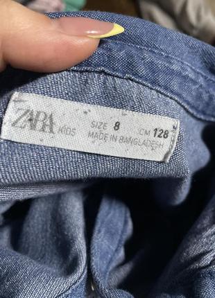 Джинсовая рубашка zara2 фото