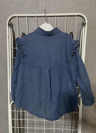 Джинсовая рубашка zara 3