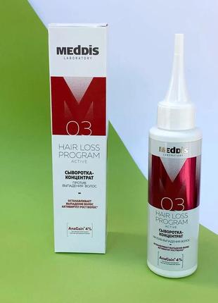 Сыворотка против выпадения волос meddis hair loss program active serum 100ml