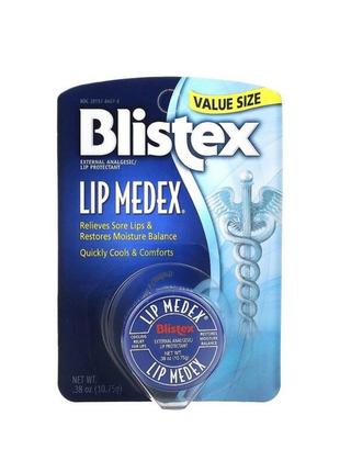 Blistex lip medex, зовнішній знеболювальний засіб для захисту губ, 10,75 г1 фото