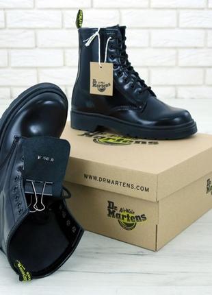 Черевики dr. martens mono black ботинки6 фото