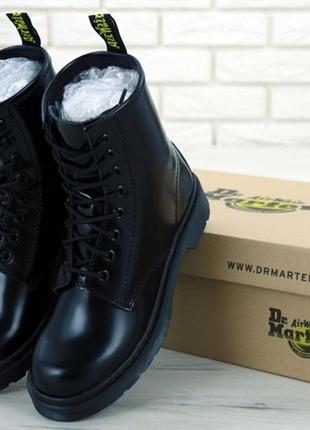 Черевики dr. martens mono black ботинки8 фото