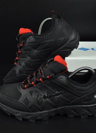 Кросівки термо  peakfreak чорні з червоним3 фото