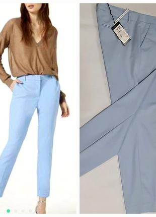 Базовые женские брюки голубые