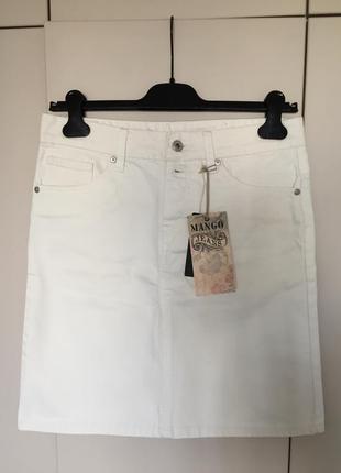 Джинсова спідниця mango