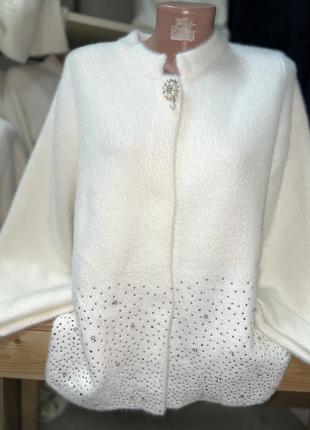 Молодіжна жіноча кофта альпака з рукавом три чверті, розмір 46-50