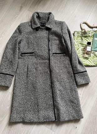 Шерстяное пальто батал caroll